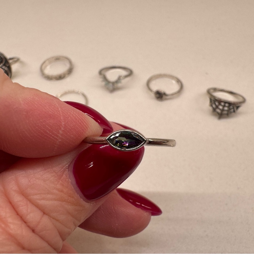 Sterling Silver Celestial Ring Set - image 4